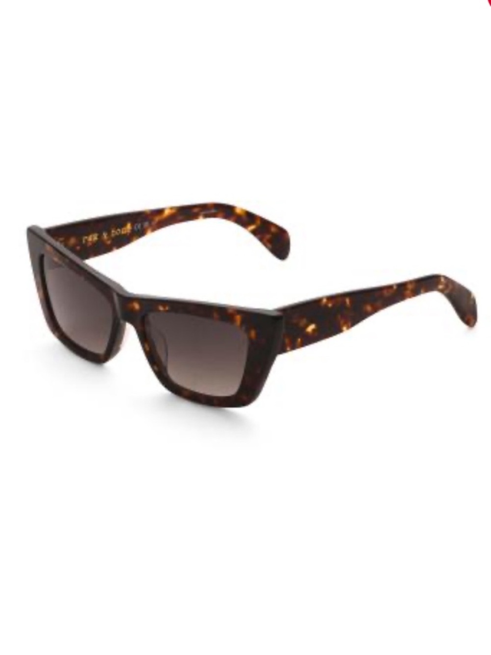 rag & bone Tortoiseshell Cat-Eye Sunglasses with Black Case - Picture 3 of 9